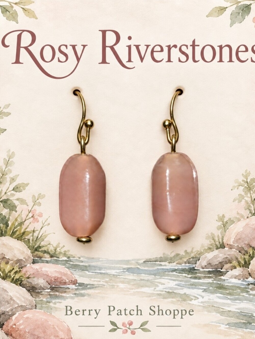 Rosy Riverstone Earrings
